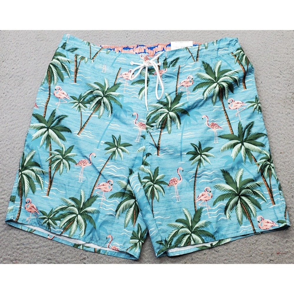 St. John's Bay Board Shorts Men 2XL Multi Mesh Lined Swimwear Surfing Drawstring